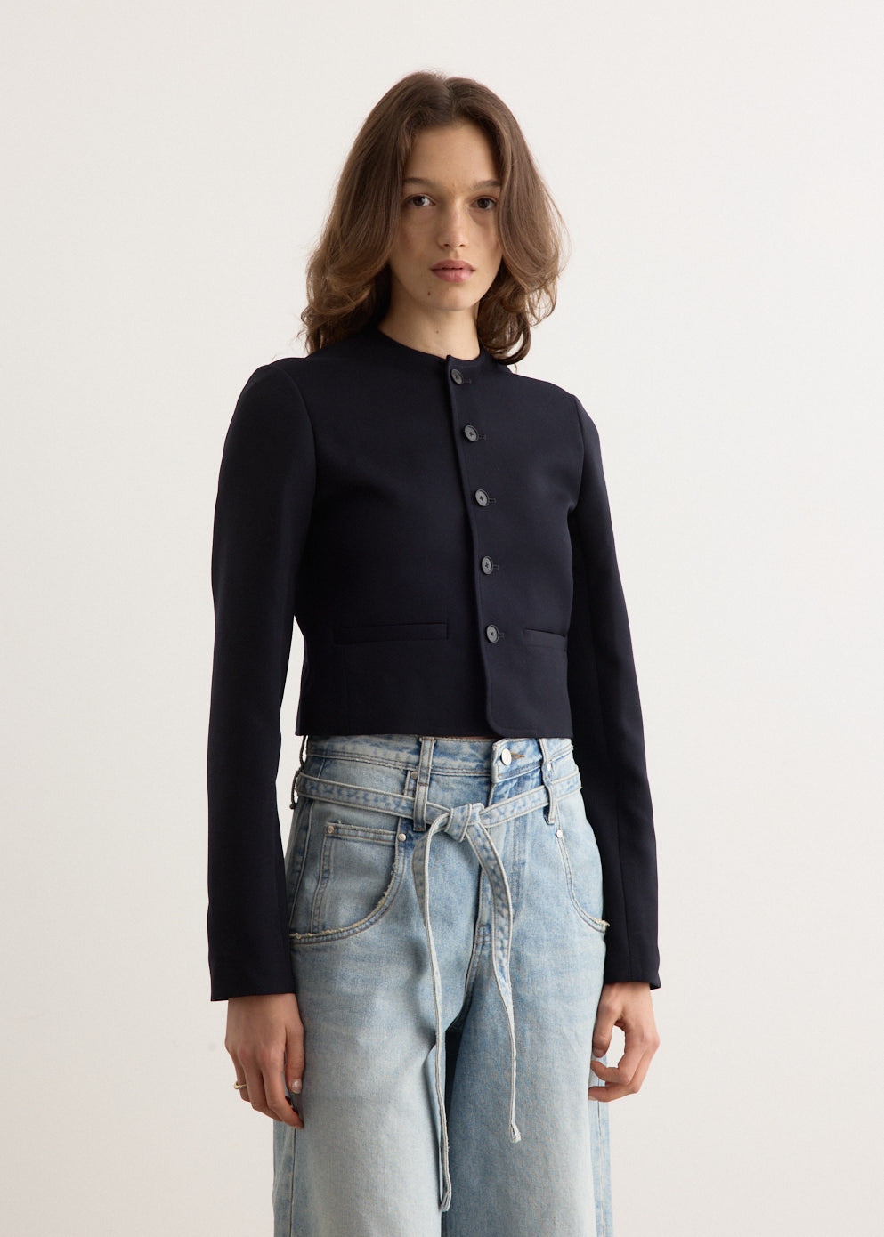 ジャケット・アウター HIGH DENSITY WOOL TWILL SHORT JACKET High Density Wool Twill Short Jacket