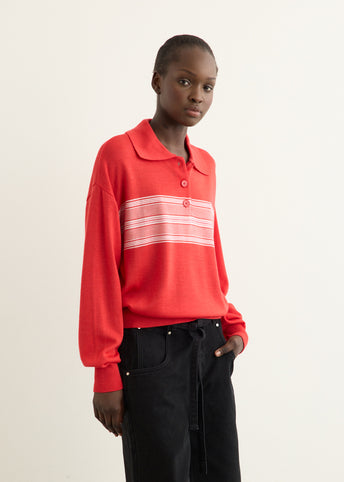 Incu Exclusive Multi Stripe Pique Knit Top