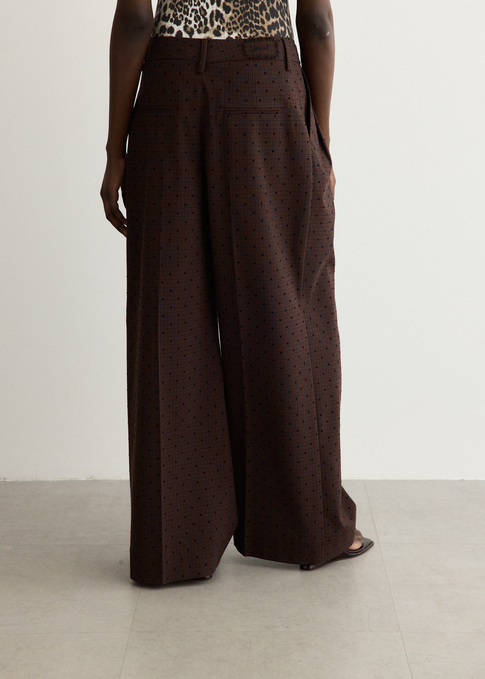 Flock Check Cross-Over Trousers