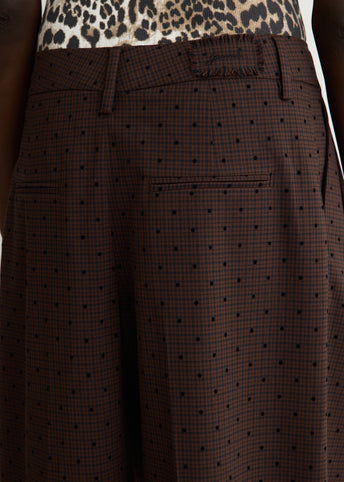 Flock Check Cross-Over Trousers