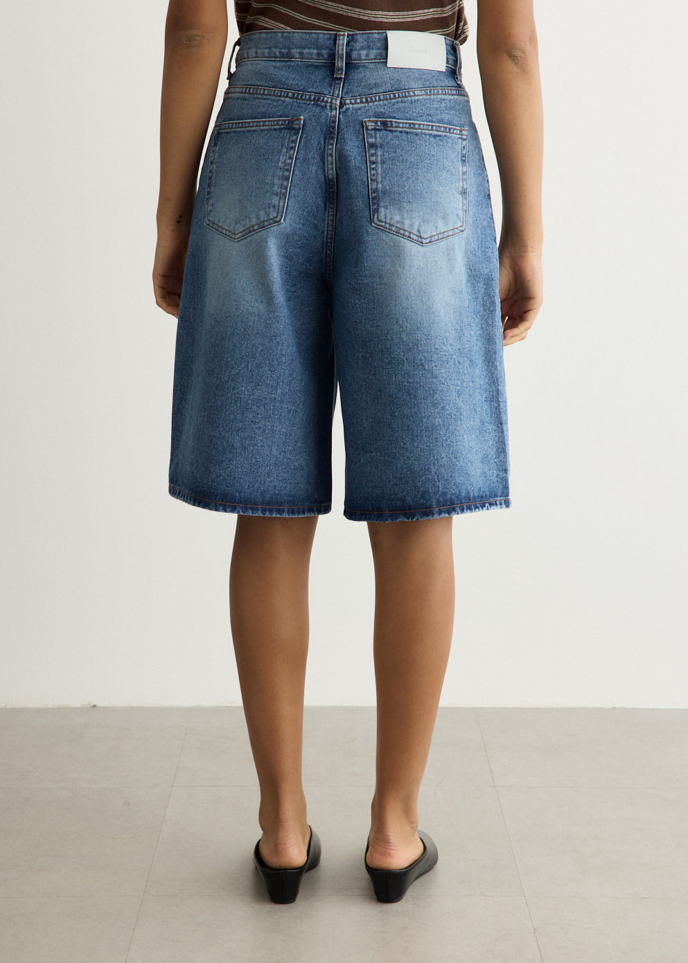 Relaxed Bermuda Denim Shorts