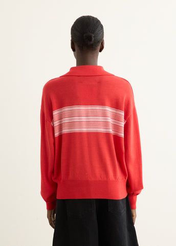 Incu Exclusive Multi Stripe Pique Knit Top
