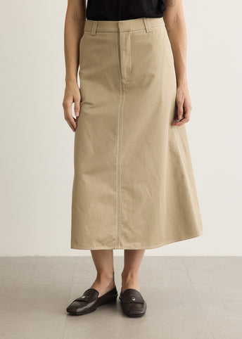 Long Trapeze Skirt