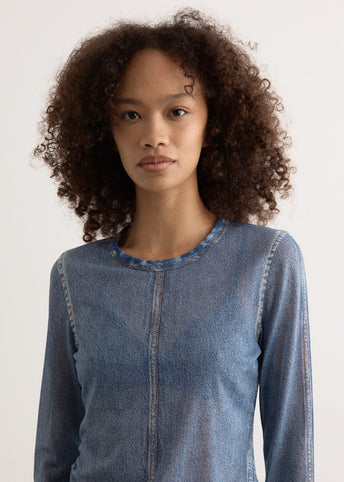 rbMiramar Mesh Long Sleeve Top