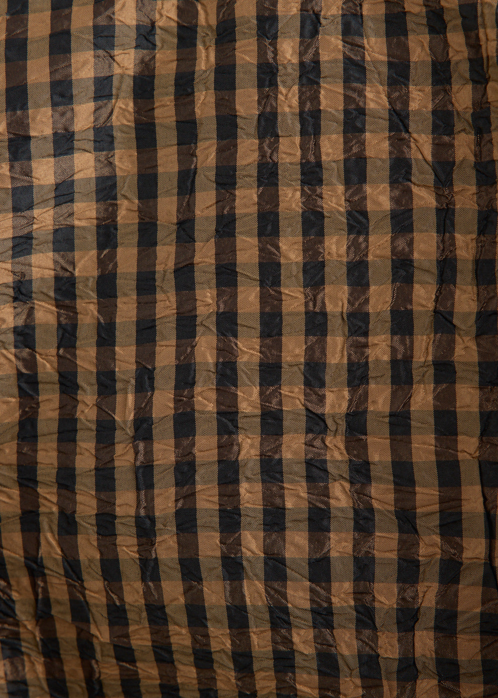 Crinkled Taffeta Check Mini Circle Skirt