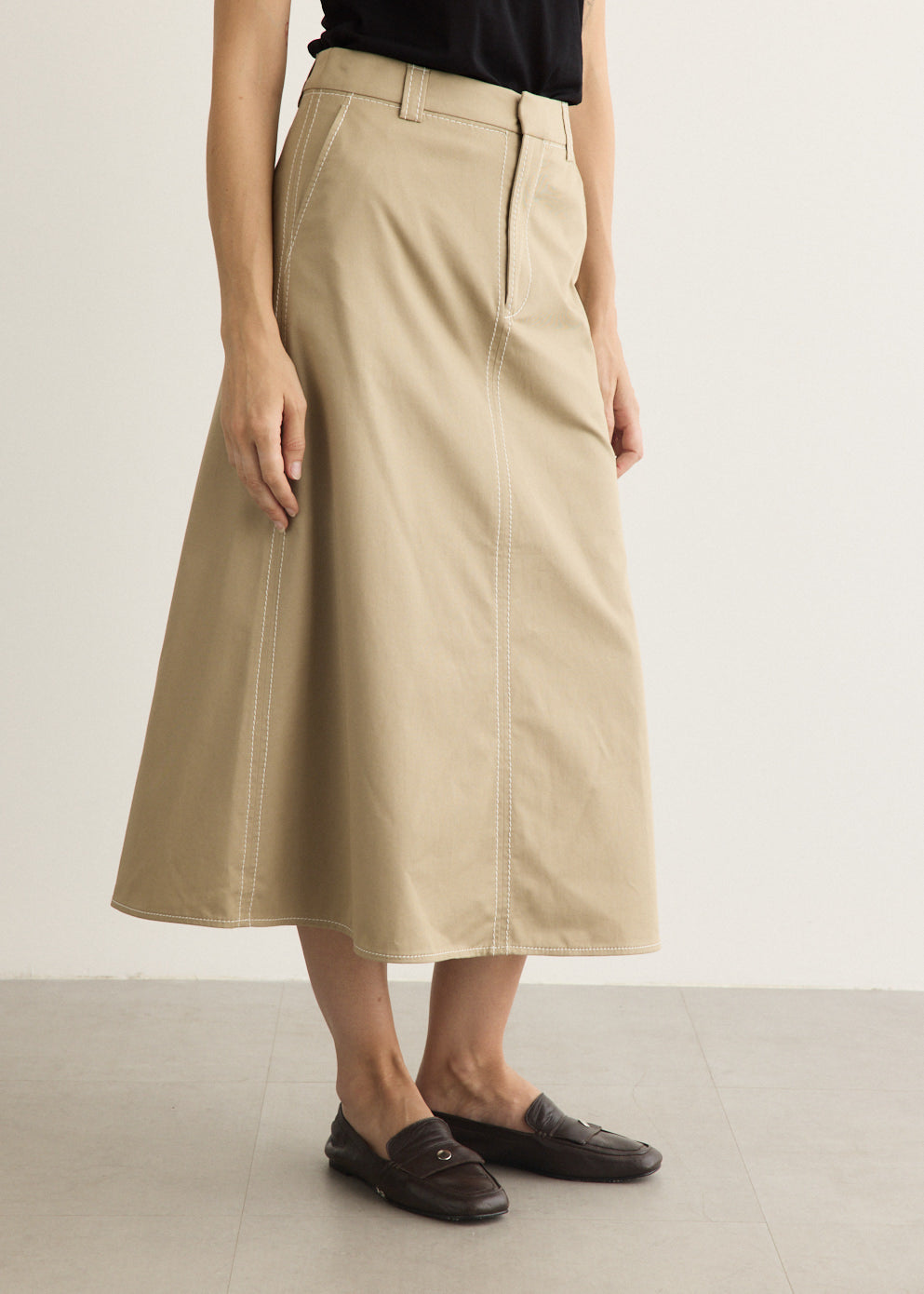 Long Trapeze Skirt