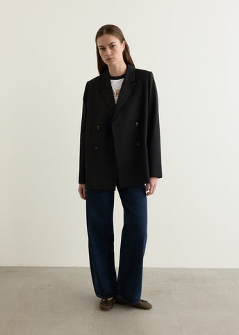 Calendered Wool Blazer