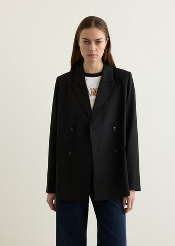 Calendered Wool Blazer