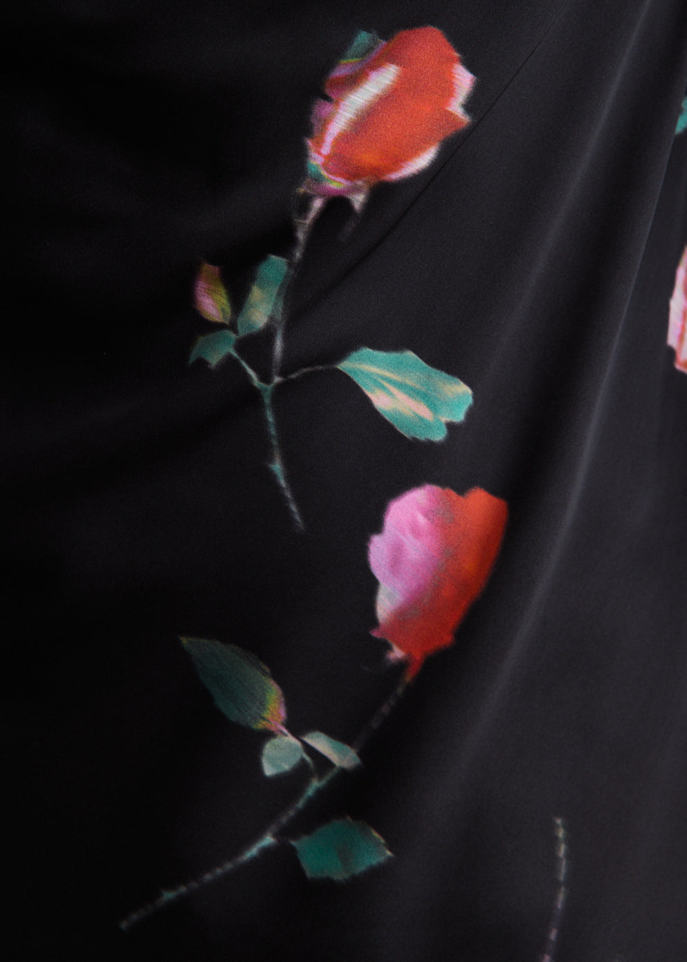 Printed Satin Blouse