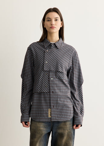 Maey Check Layered Shirt