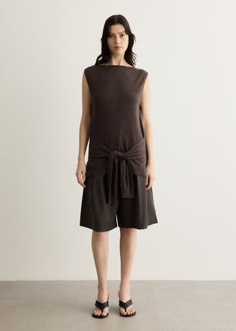 Fine Merino Tie Waist Top