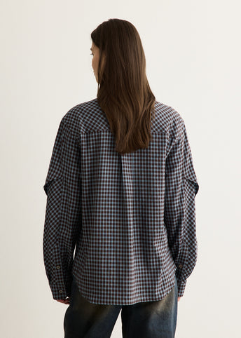 Maey Check Layered Shirt