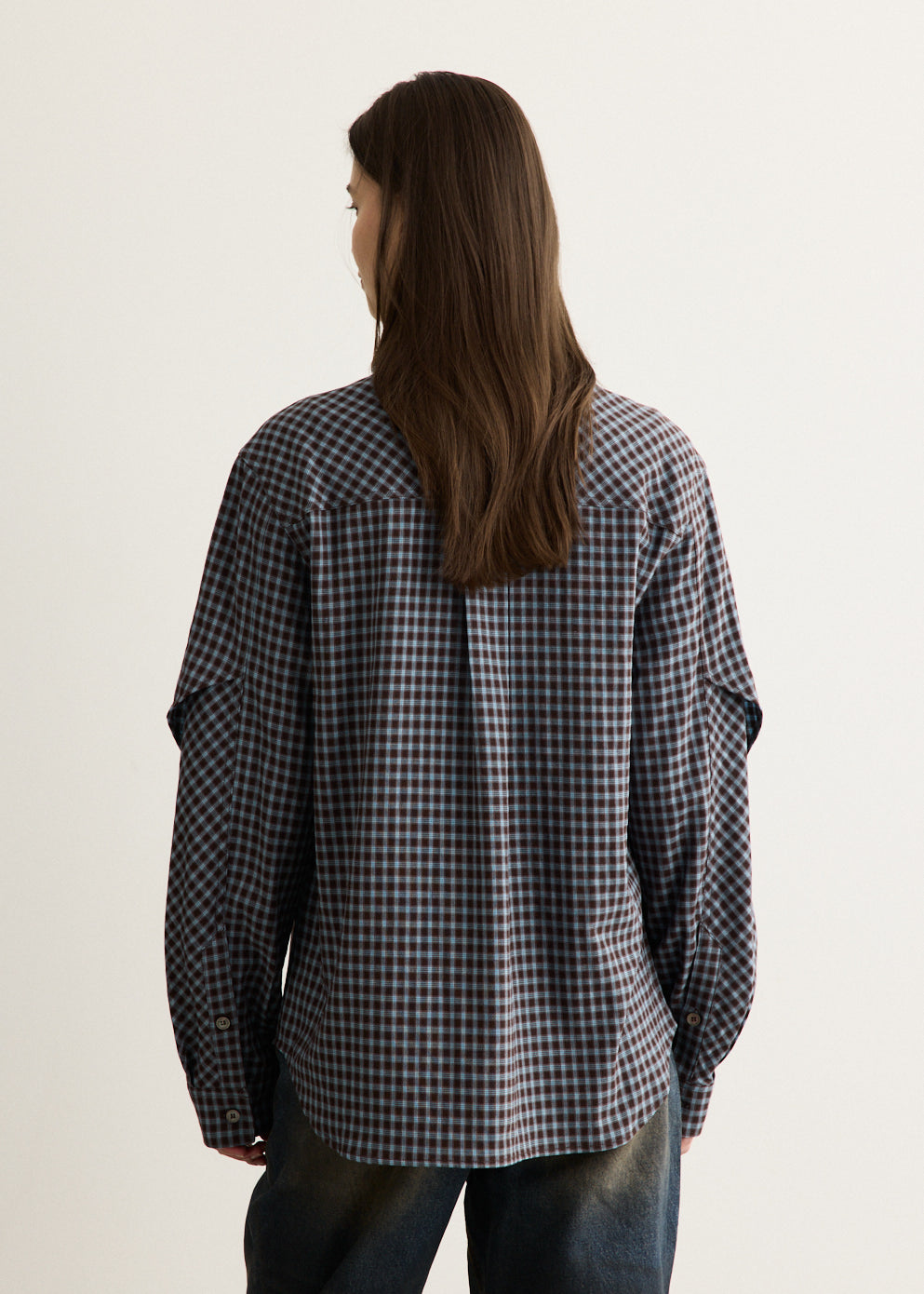 Maey Check Layered Shirt