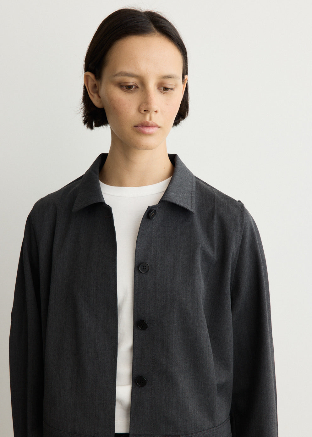 Pinched Shirt Jacket