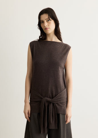Fine Merino Tie Waist Top