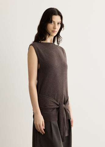 Fine Merino Tie Waist Top