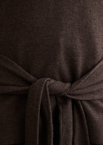 Fine Merino Tie Waist Top
