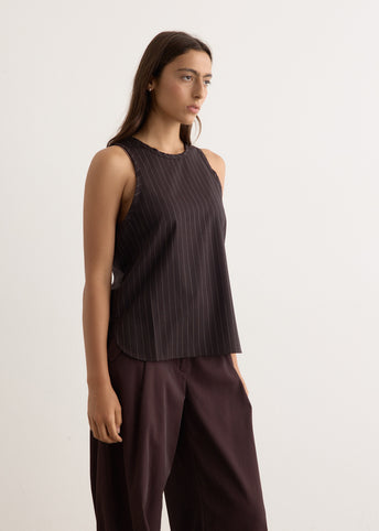 Wool Pinstripe Tank