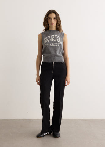 Bonded Crepe Pants