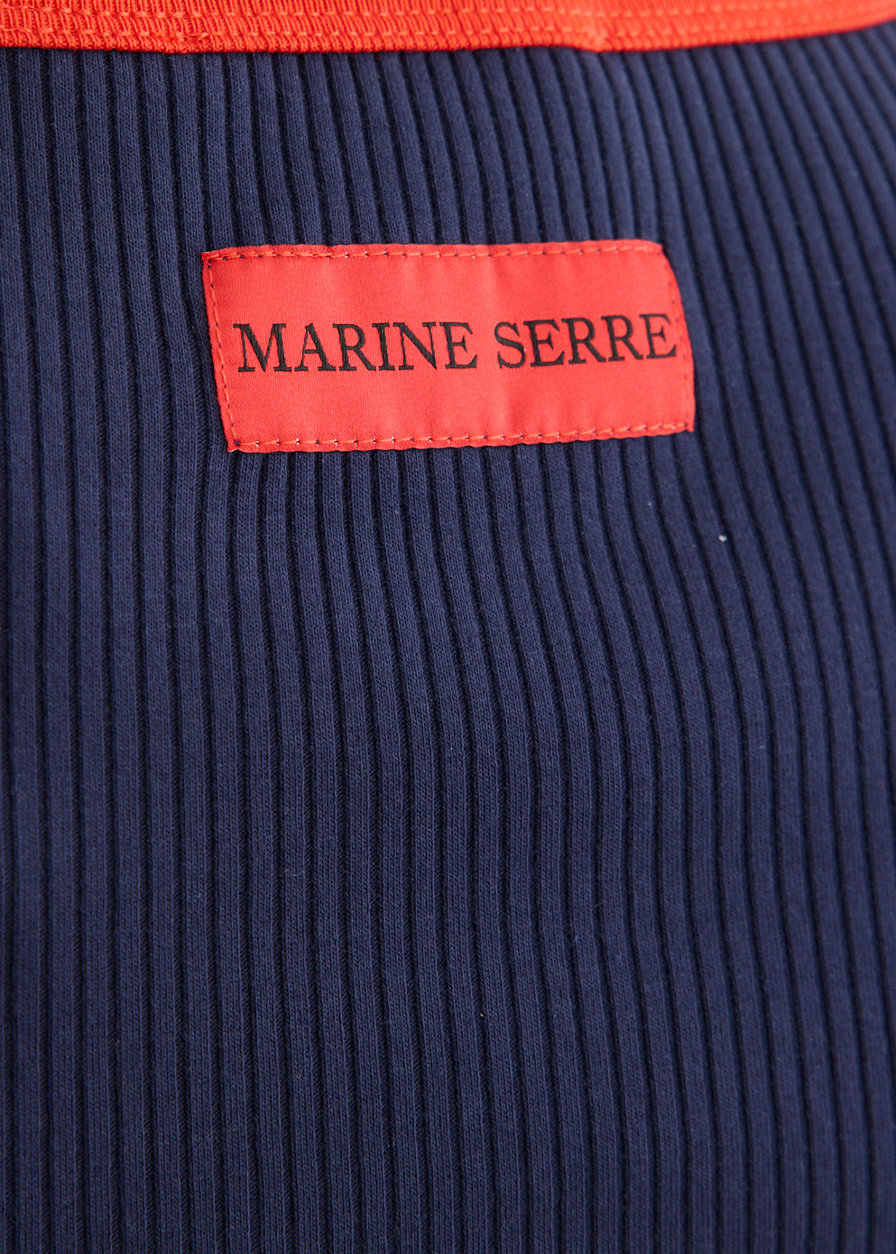 Moon Logo Bicolour Ribbed Jersey