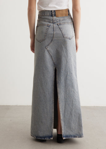 Long Denim Skirt