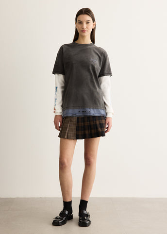 Distress Layered Long Sleeve T-Shirt