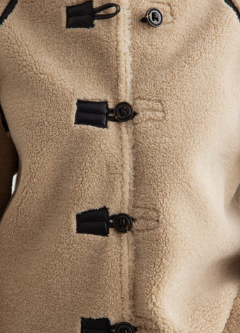 Short Shearling Reversible Coat