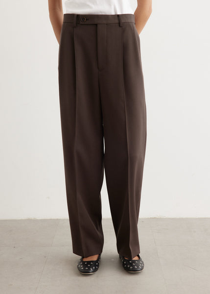 24aw　LIGHT WOOL MAX GABARDINE SLACKS Auralee Light Wool Max Gabardine Slacks in Light Khaki