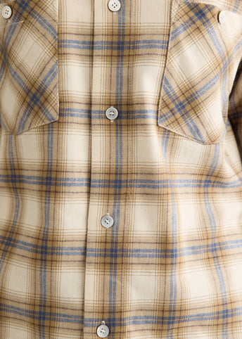 Sleeve Layered Check Shirt