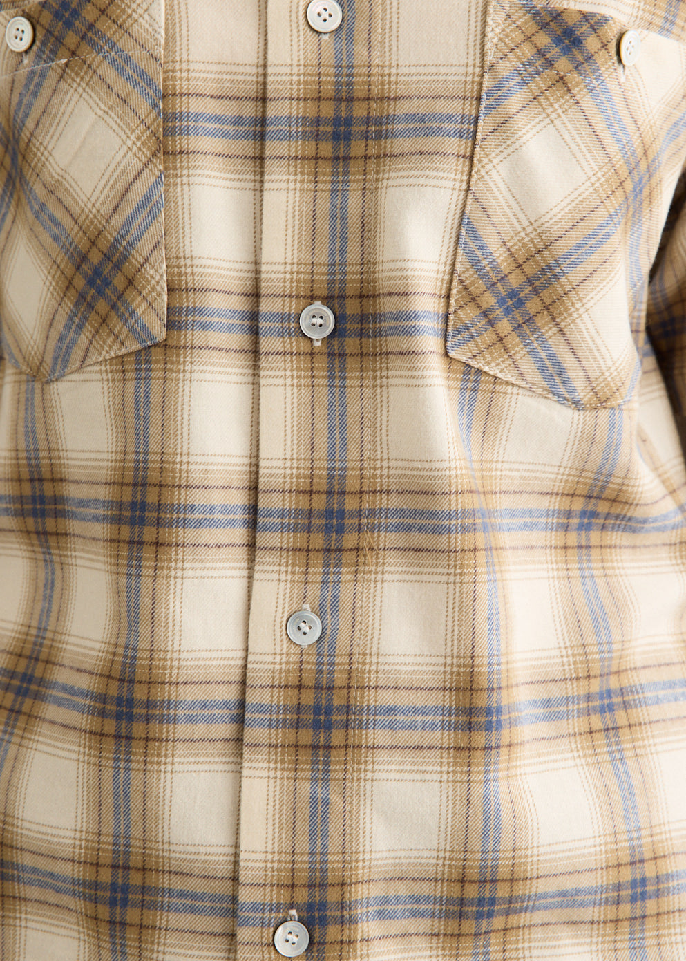 Sleeve Layered Check Shirt