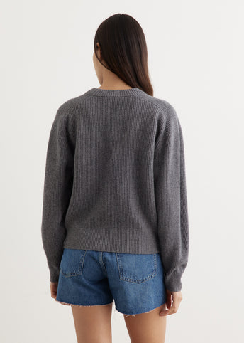 Bold Fox Head Patch Comfort Ribbed Jumper