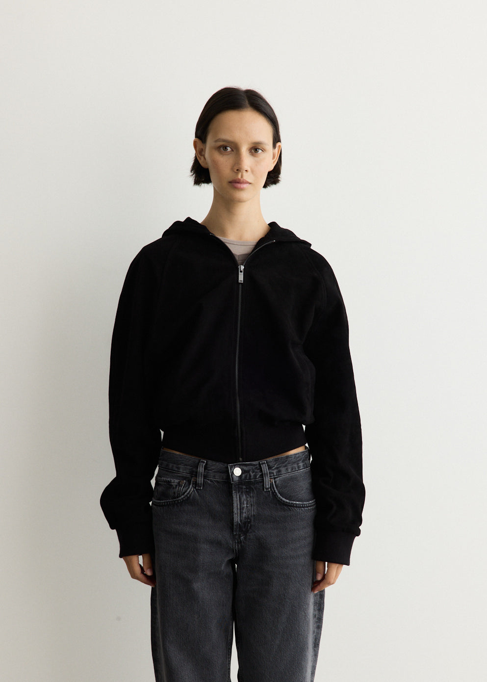Leather Sweatshirt Hoodie