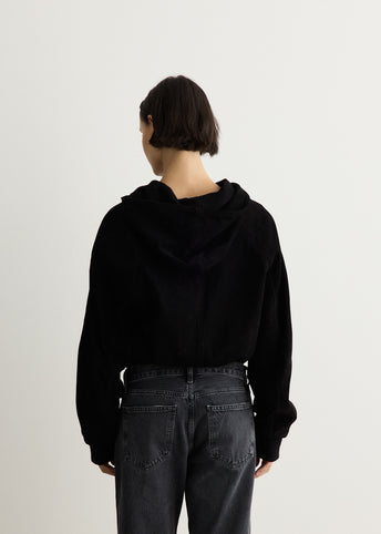 Leather Sweatshirt Hoodie