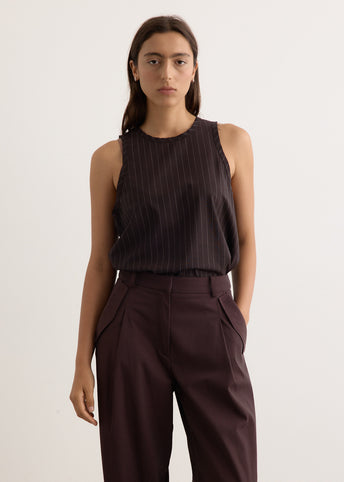 Wool Pinstripe Tank