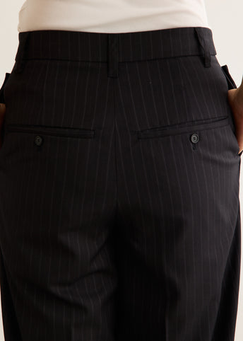 Button-Fold Trousers