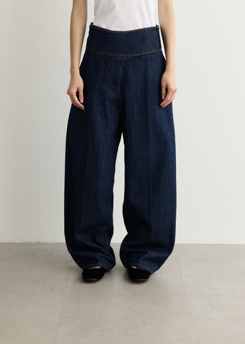 Wrapped Belted Balloon Fit Jeans