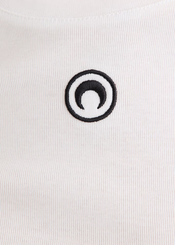 Moon Logo Ribbed Jersey Baby Fit T-Shirt