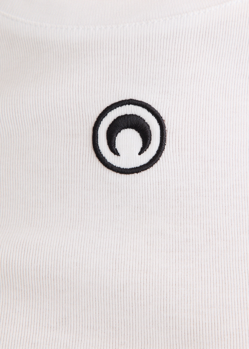Moon Logo Ribbed Jersey Baby Fit T-Shirt