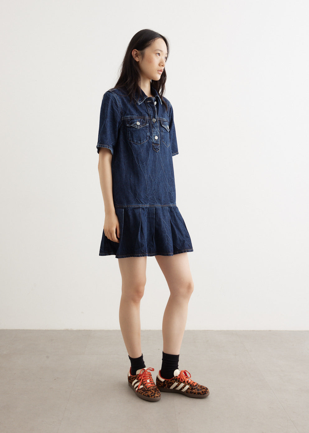 ganni future denim dress GANNI Future Denim Maxi Dress