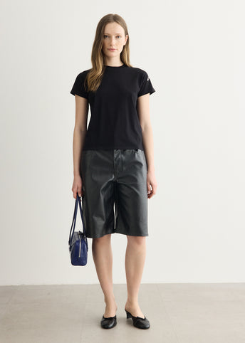 Faux-Leather Shorts