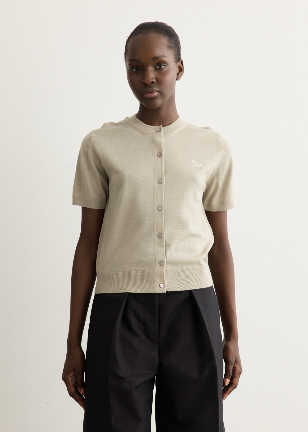 Baby Fox Fine Merino Short Sleeve Cardigan