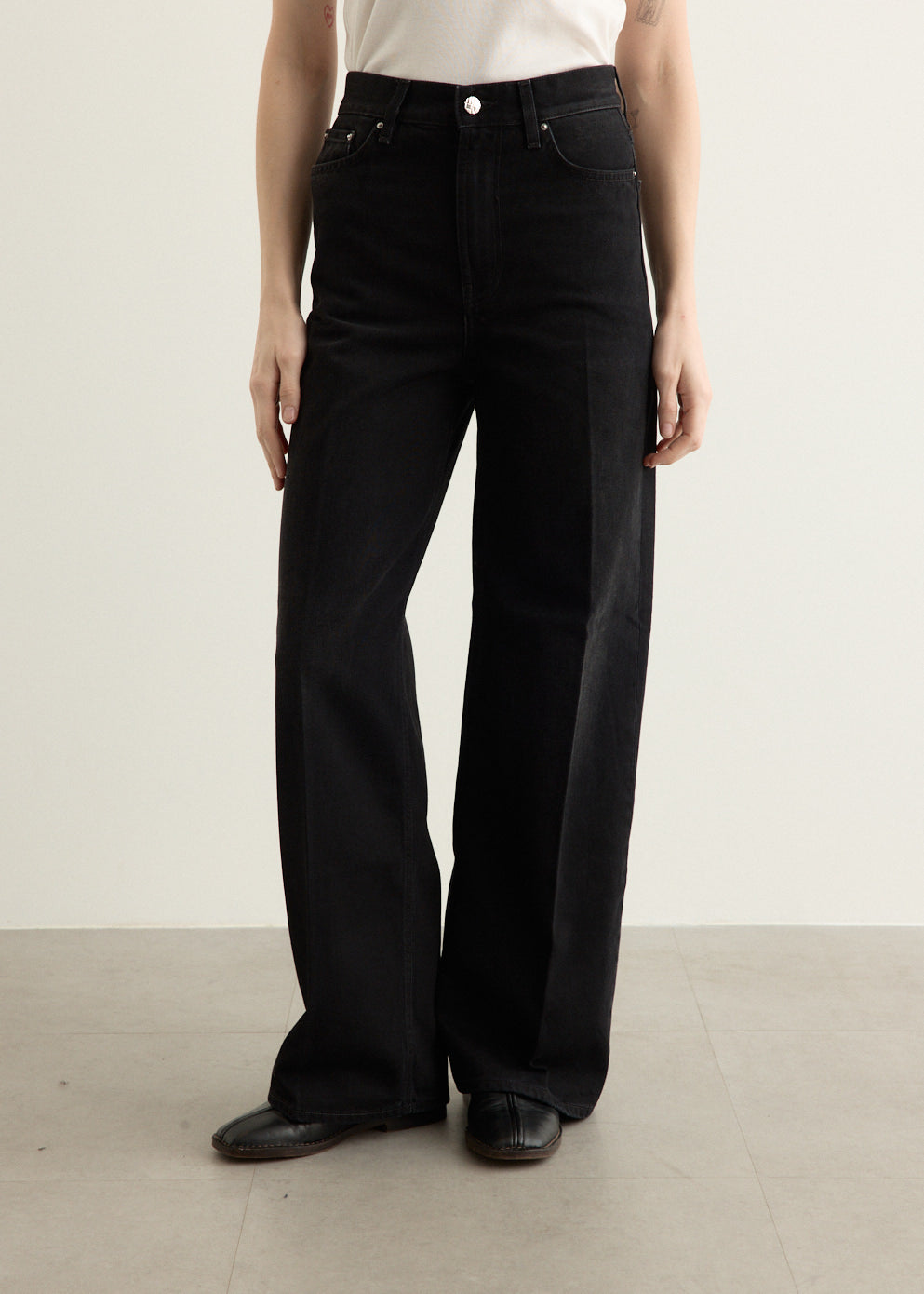 Wide Leg Denim Jeans