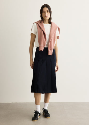 Pleated Midi Skirt