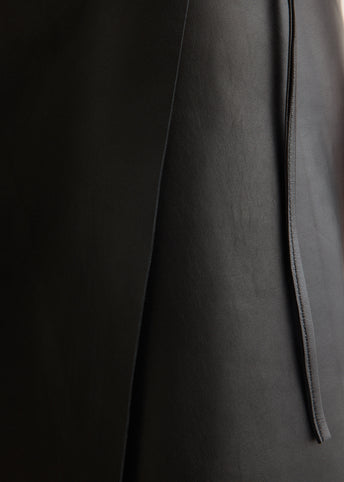 Leather Everyday Wrap Skirt