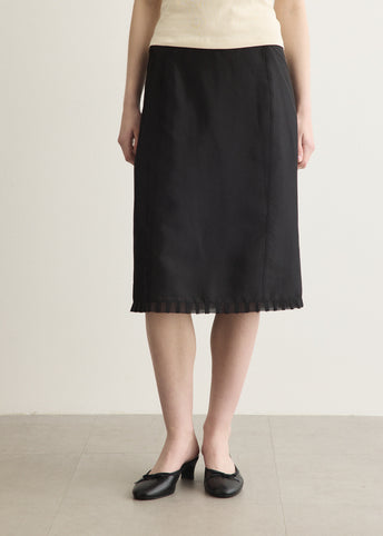 H-Line Laced Midi Skirt