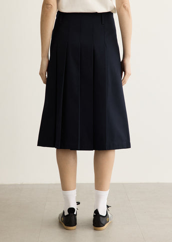 Pleated Midi Skirt