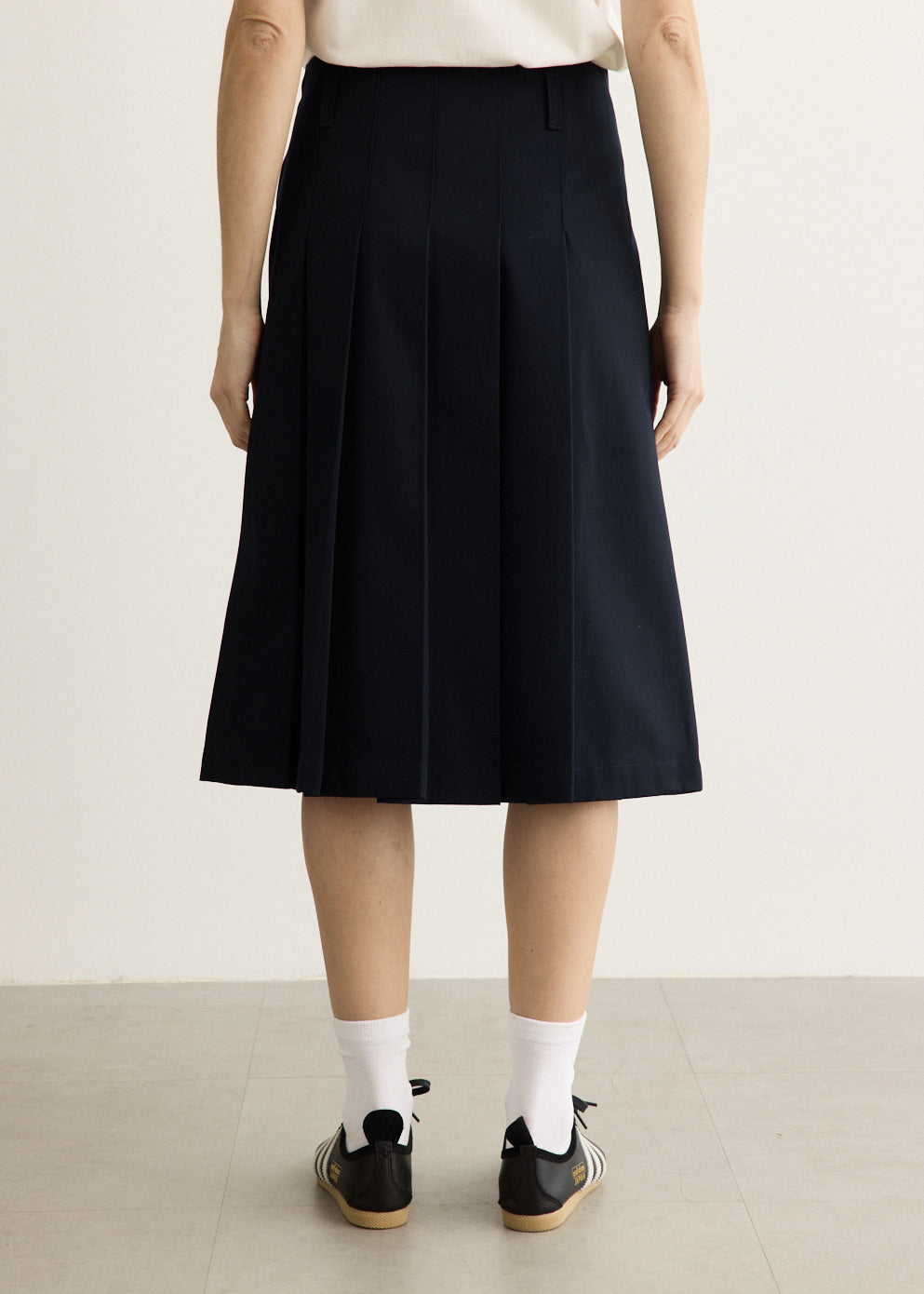 Pleated Midi Skirt