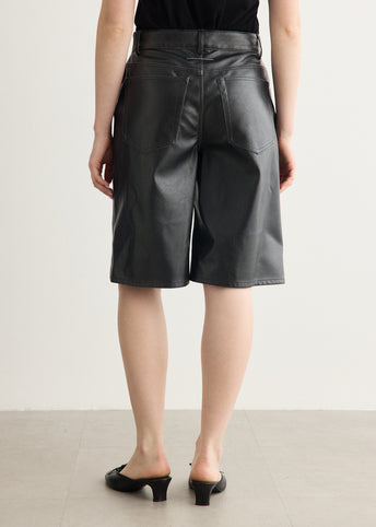 Faux-Leather Shorts