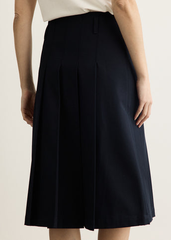 Pleated Midi Skirt