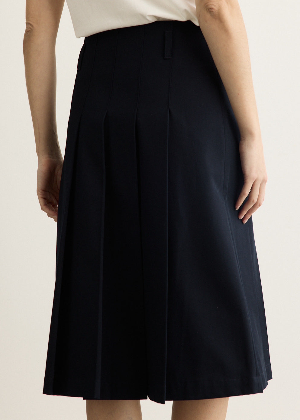 Pleated Midi Skirt